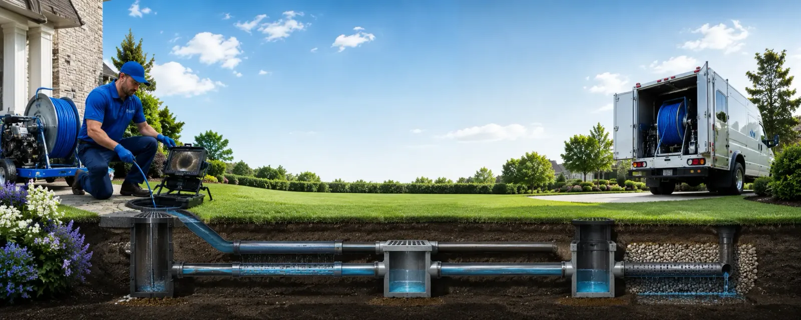 Outdoor drain cleaning information for Stanhope, IA